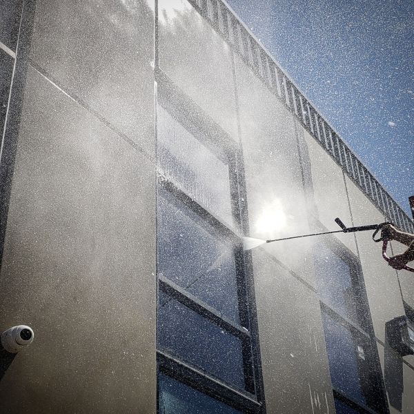 Exterior Building Washing in Kalispell
